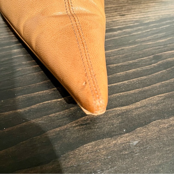 Aldo sz 8 Leather Sling Back Heels - Picture 9 of 12